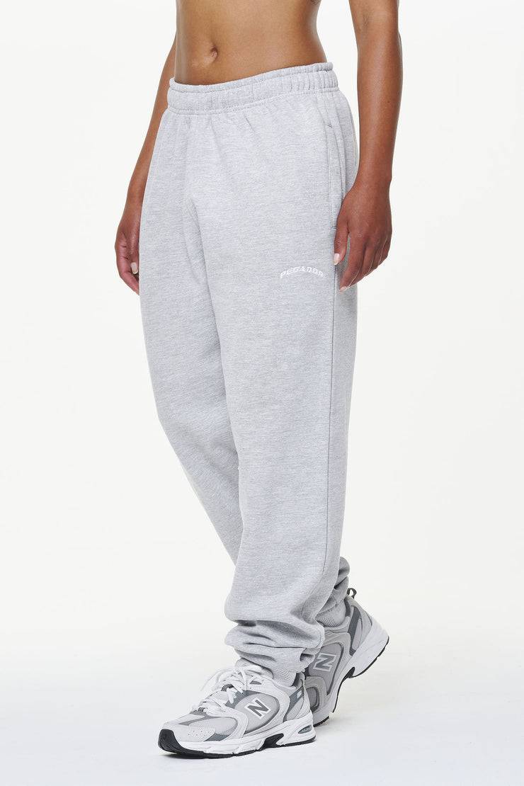 Pegador Durward High Waisted Sweat Pants Grey Melange