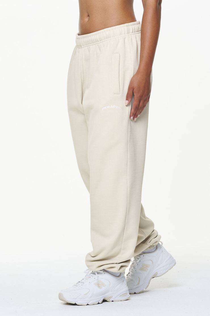 Pegador Durward High Waisted Sweat Pants Vintage Washed Bone White