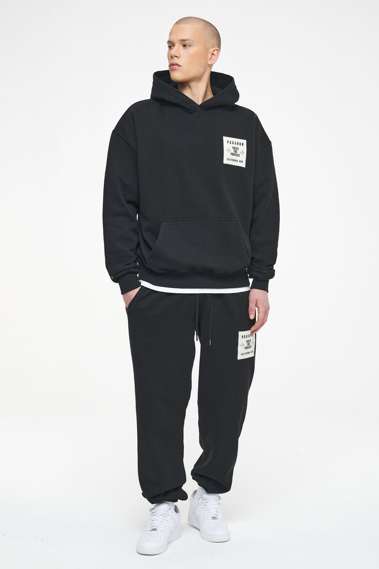 Pegador Galt Heavy Sweat Pants Vintage Washed Black Ink