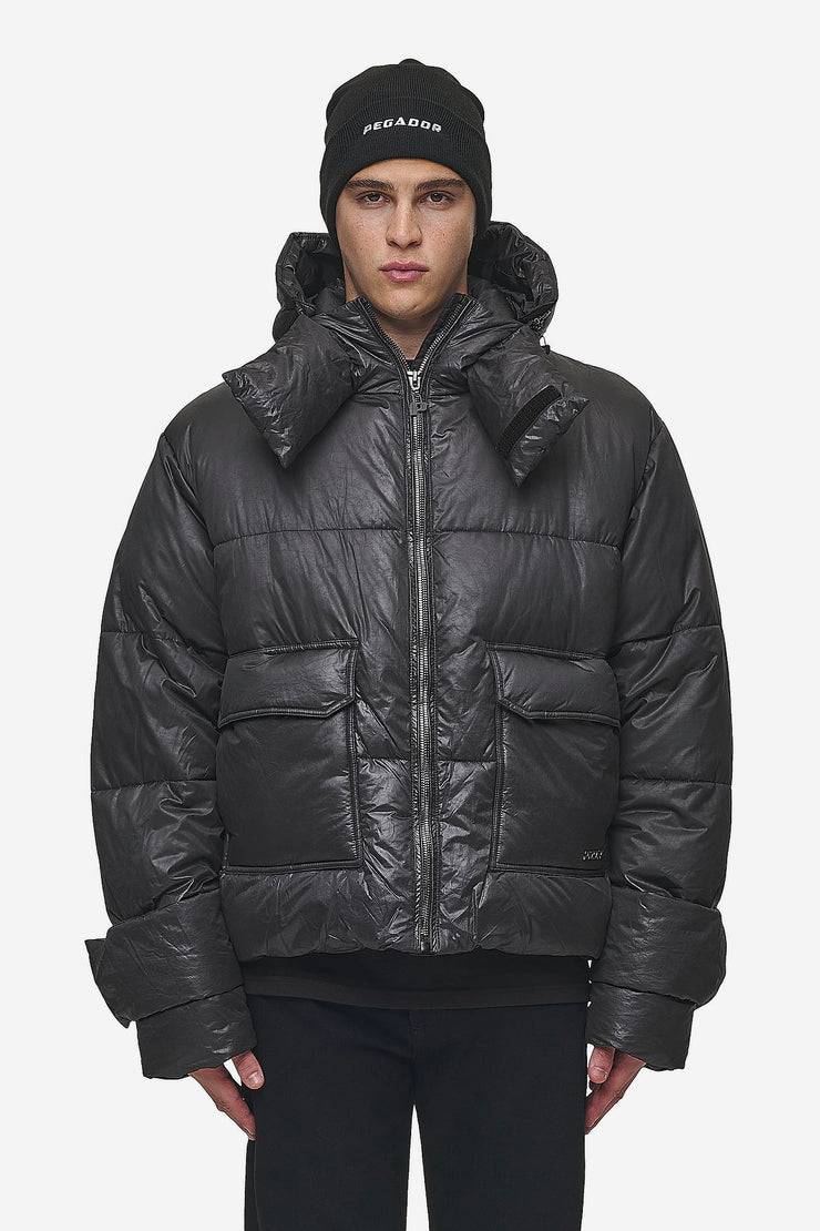 Pegador Garrick Vintage Oversized Puffer Jacket Black