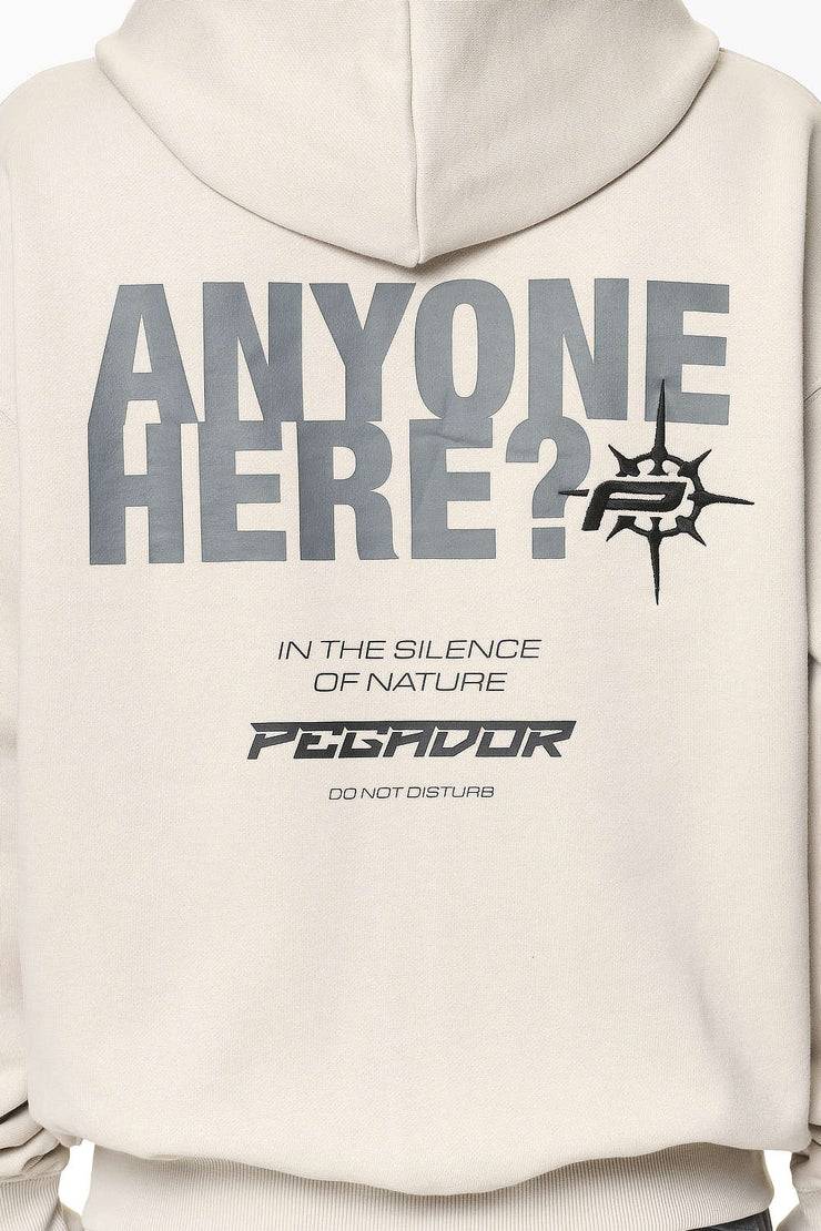 Pegador Gien Oversized Sweat Jacket Washed Dust Cream