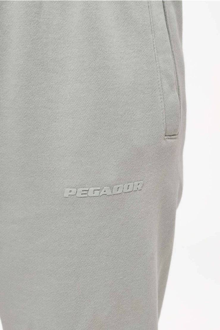 Pegador Grace High Waisted Sweat Pants Vintage Washed Quiet Gray
