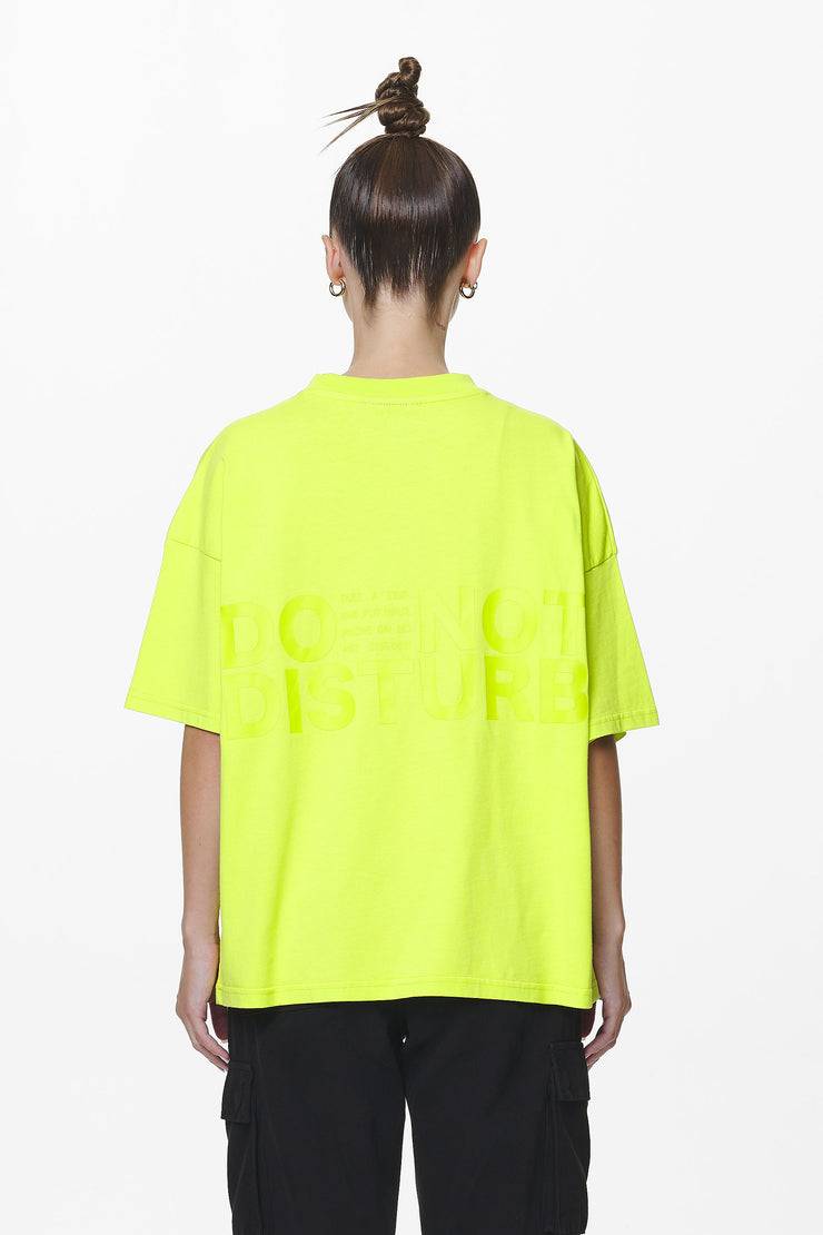 Pegador Groven Heavy Oversized Tee Washed Lime Yellow