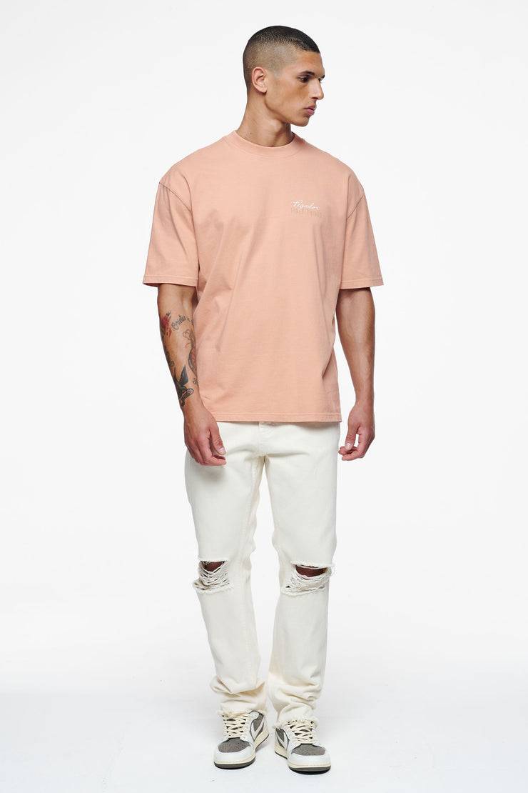 Pegador Heddon Oversized Tee Vintage Washed Tuscan Rose