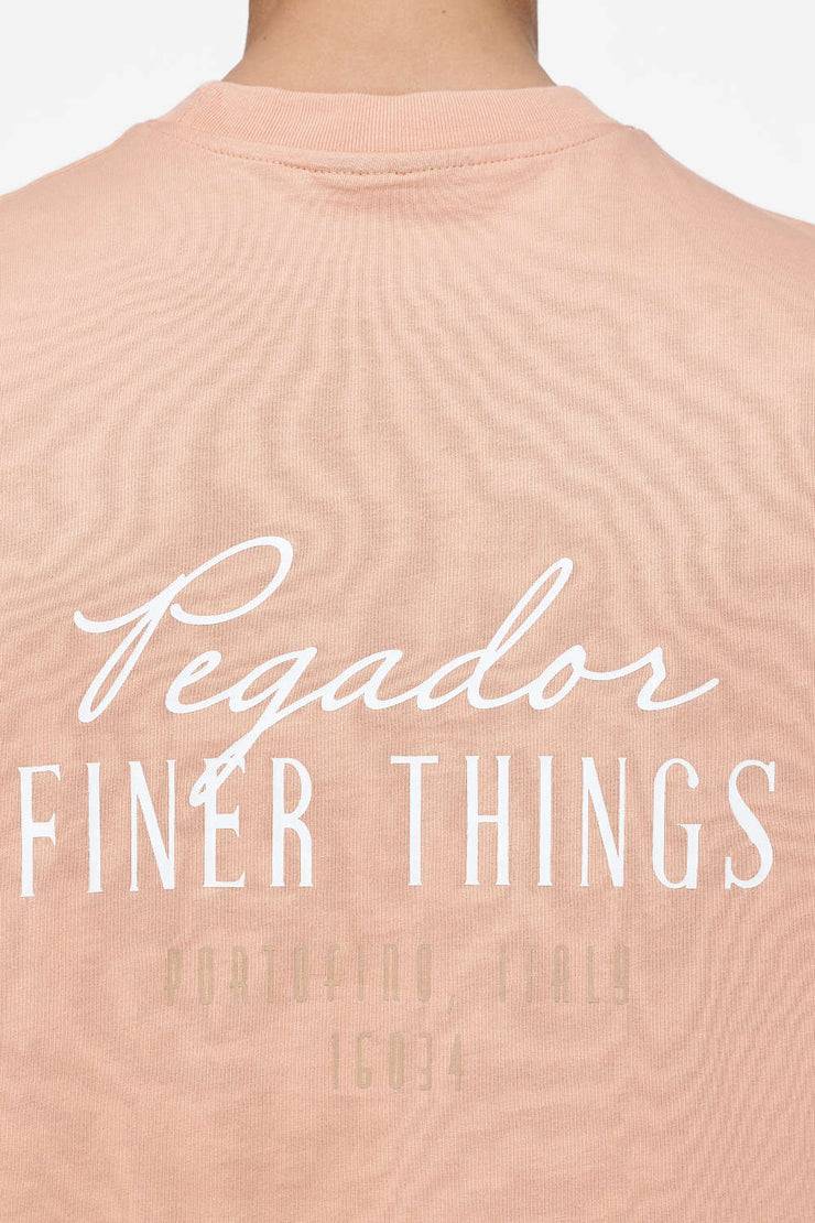 Pegador Heddon Oversized Tee Vintage Washed Tuscan Rose