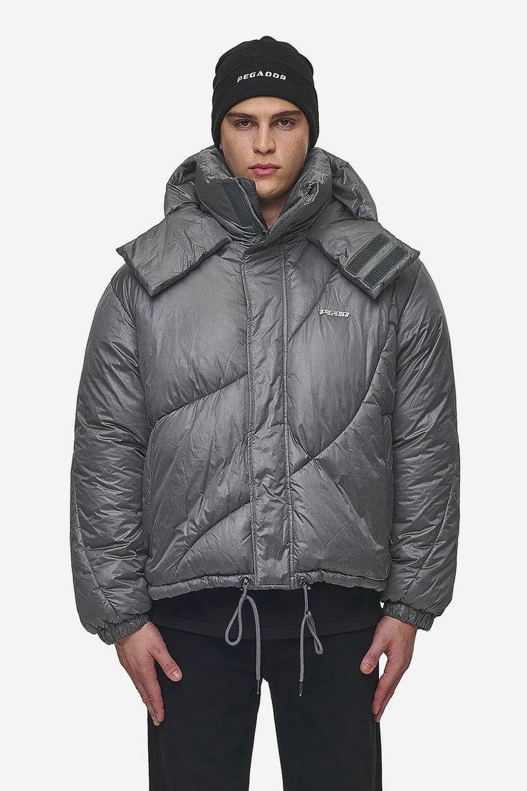 Pegador Henry Vintage Oversized Puffer Jacket Anthracite