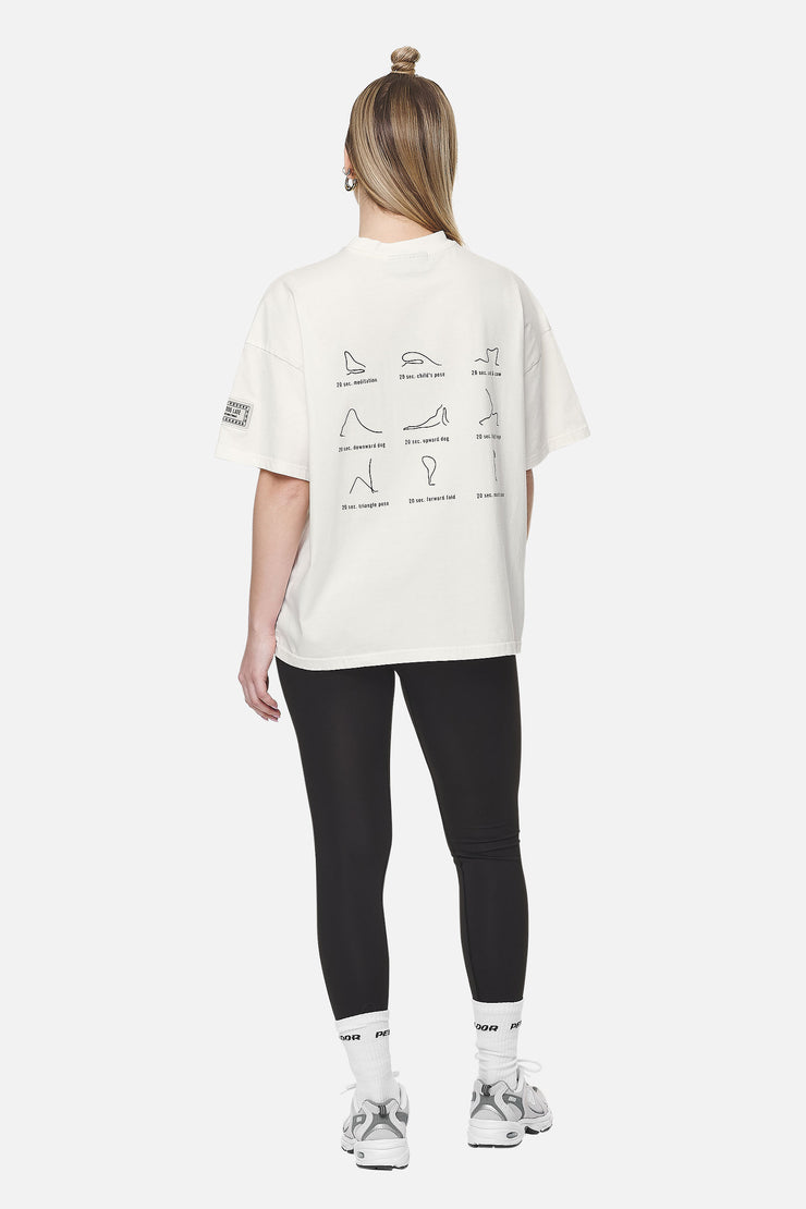 Pegador Idalia Heavy Oversized Tee Washed Coconut Milk