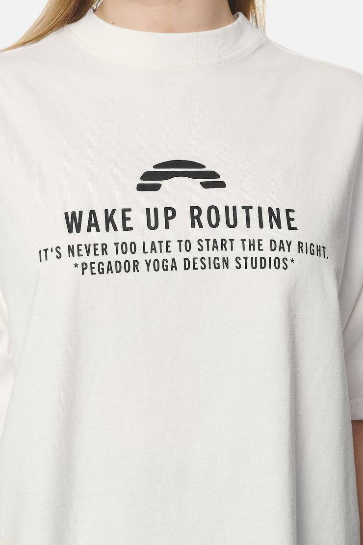 Pegador Idalia Heavy Oversized Tee Washed Coconut Milk