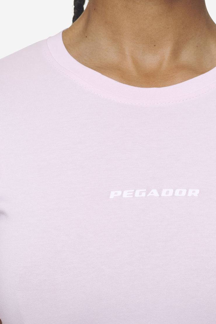 Pegador Ines Cropped Baby Tee Washed Bubblegum White Gum