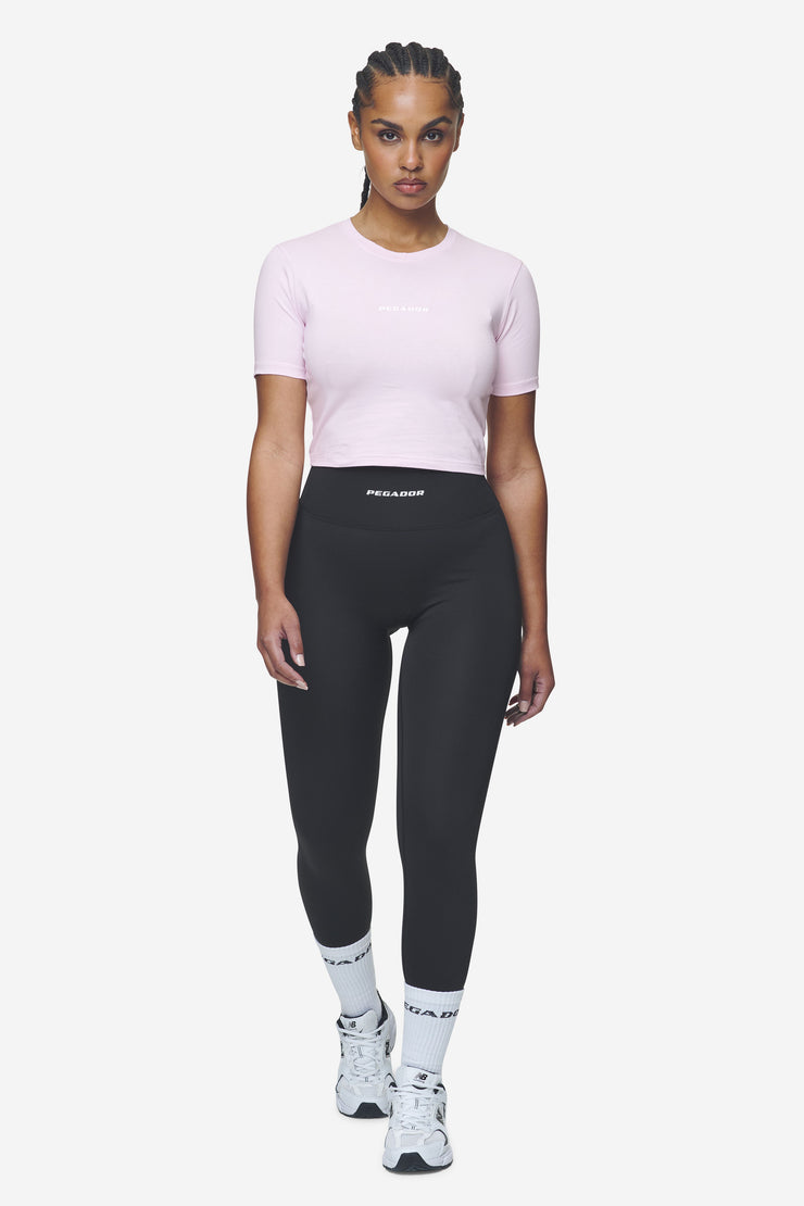 Pegador Ines Cropped Baby Tee Washed Bubblegum White Gum