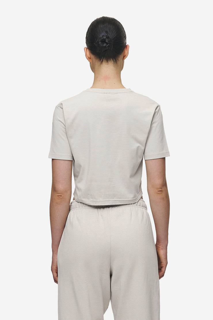 Pegador Ines Cropped Baby Tee Washed Moon Grey Black Gum