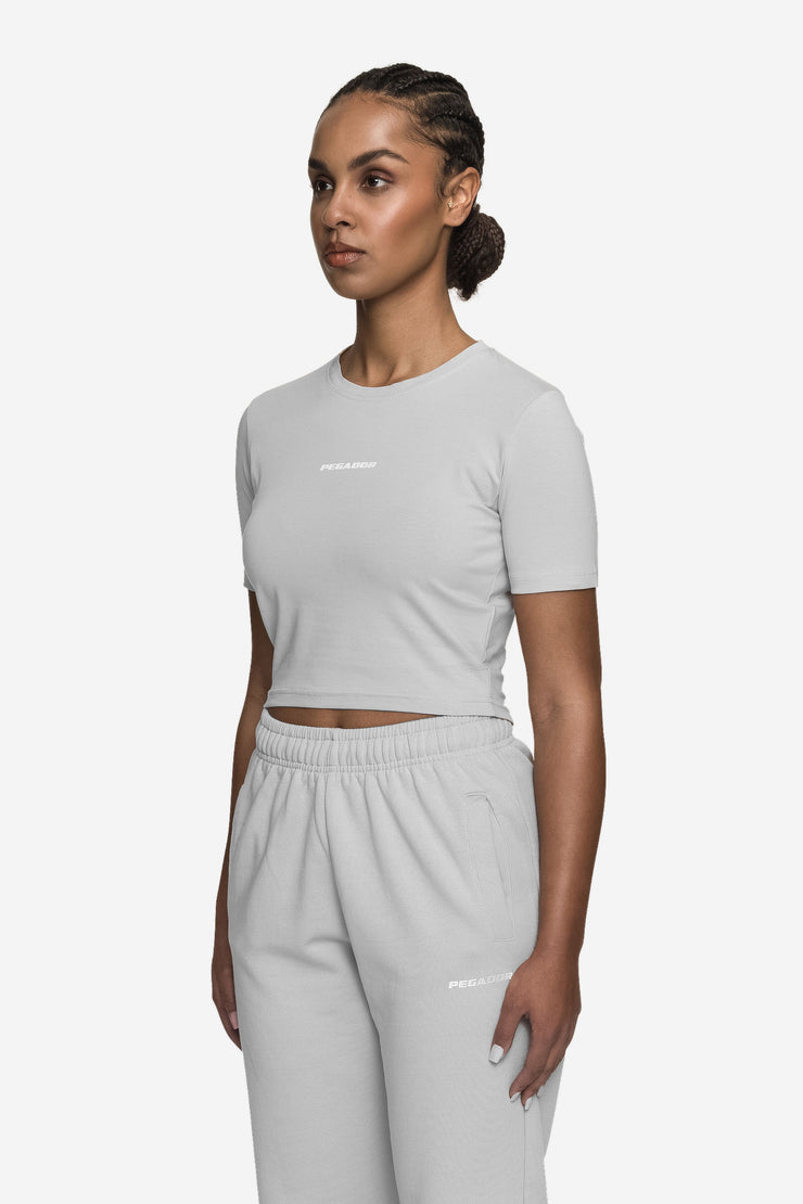 Pegador Ines Cropped Baby Tee Washed Sky Grey White Gum