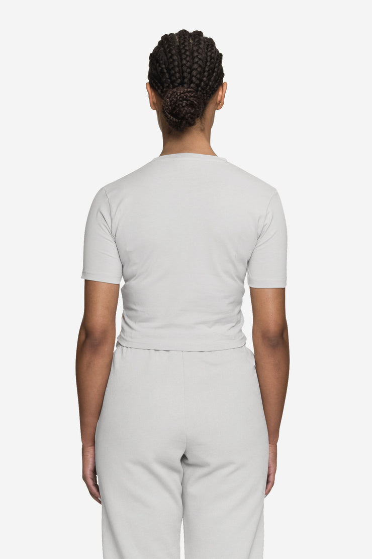 Pegador Ines Cropped Baby Tee Washed Sky Grey White Gum