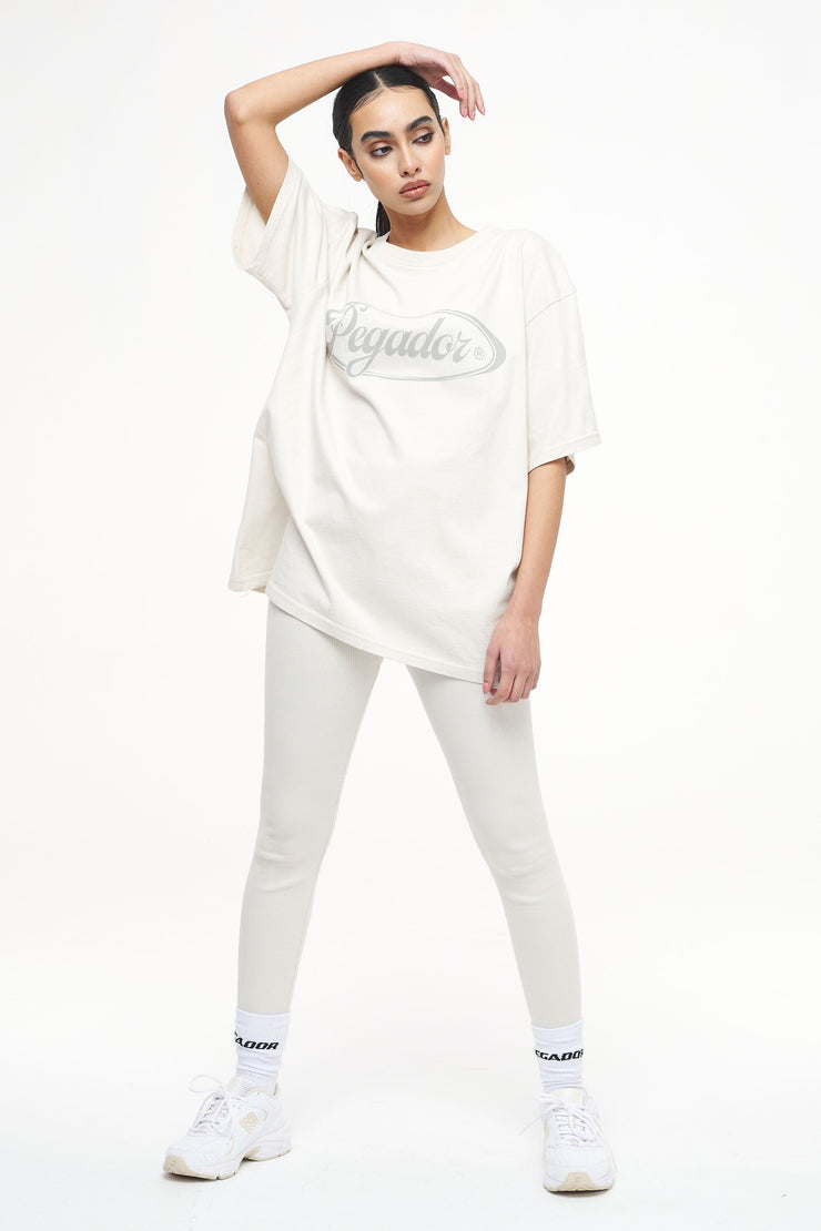 Pegador Jill Rib Leggings Vintage Washed Angels Cream