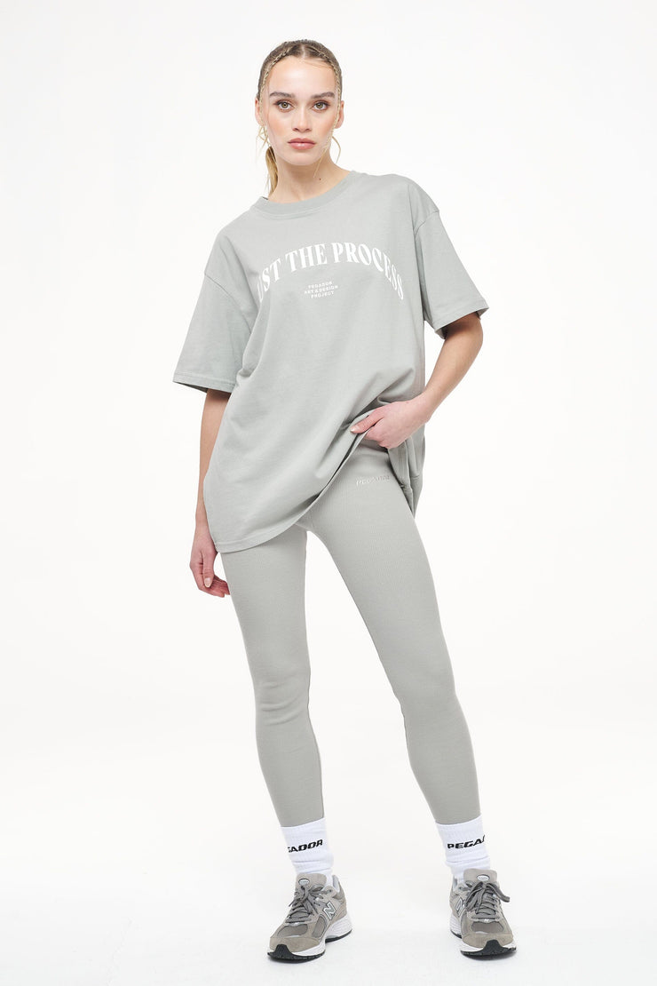 Pegador Jill Rib Leggings Vintage Washed Quiet Gray