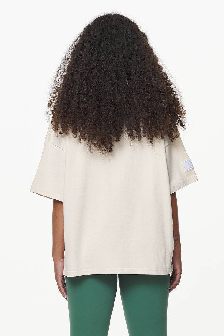 Pegador Keats Heavy Oversized Tee Vintage Washed Bone White