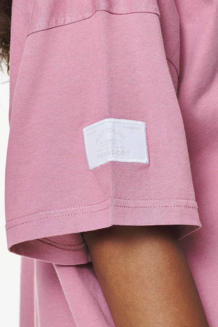 Pegador Keats Heavy Oversized Tee Vintage Washed Rust Pink