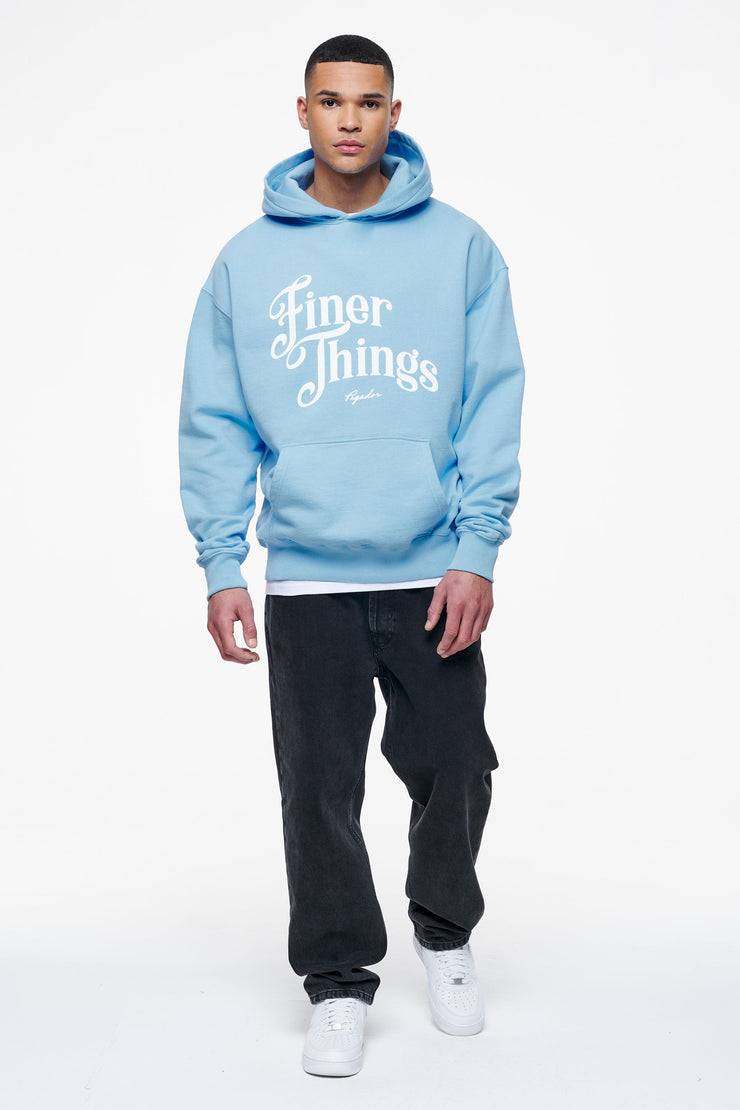 Pegador Kirk Oversized Hoodie Vintage Washed Riviera Blue