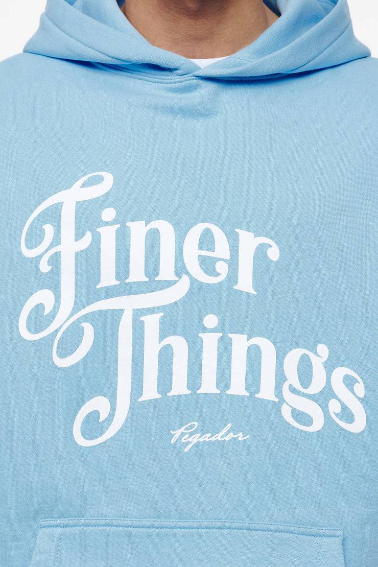 Pegador Kirk Oversized Hoodie Vintage Washed Riviera Blue