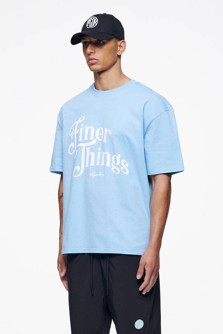 Pegador Kirk Oversized Tee Vintage Washed Riviera Blue