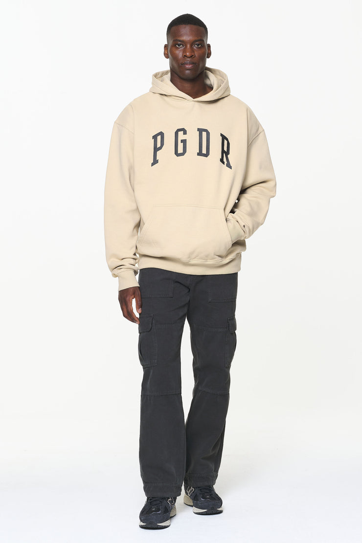 Pegador Layton Oversized Hoodie Vintage Washed Kingdom Beige