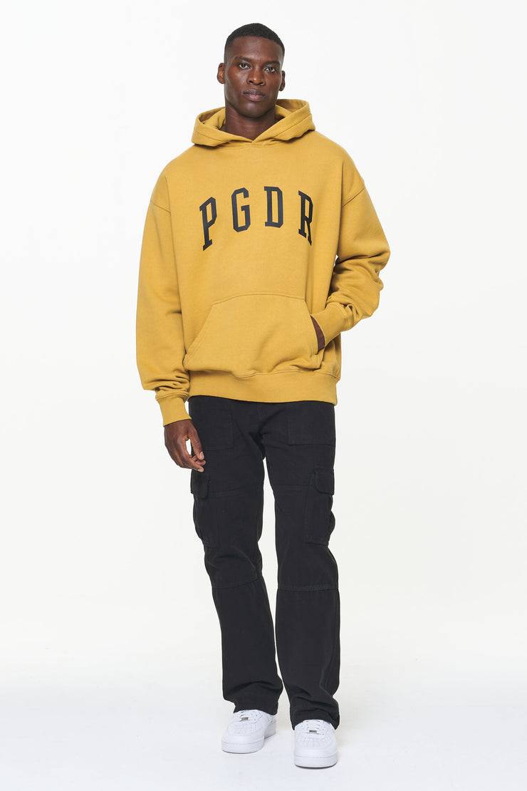 Pegador Layton Oversized Hoodie Vintage Washed Mustard