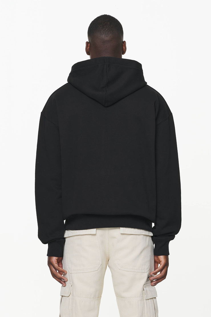 Pegador Layton Oversized Sweat Jacket Vintage Washed Onyx Black