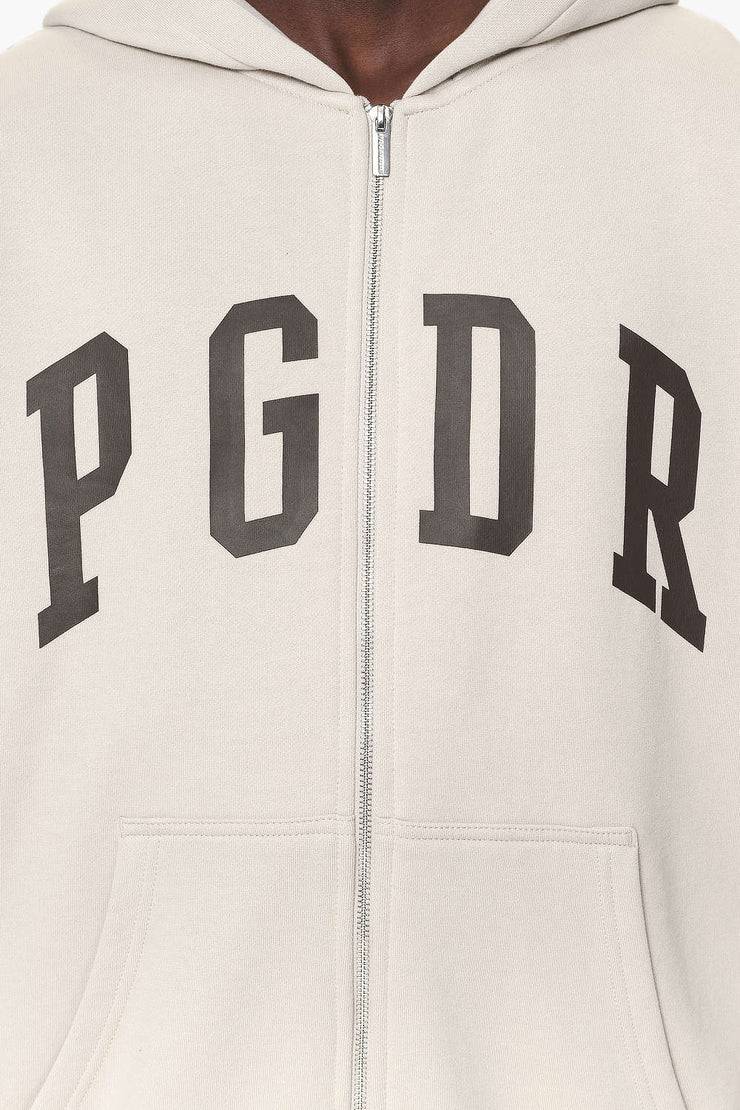 Pegador Layton Oversized Sweat Jacket Washed Dust Cream