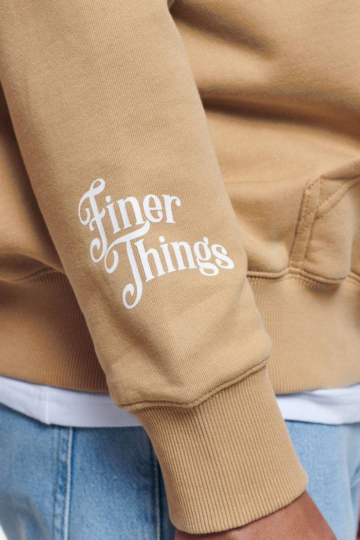 Pegador Leander Oversized Sweat Jacket Vintage Washed Espresso