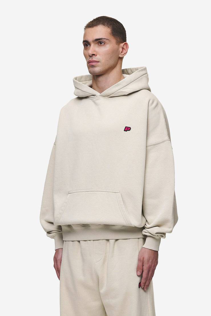Pegador Leono Boxy Hoodie Washed Light Beige Virtual Pink Gum