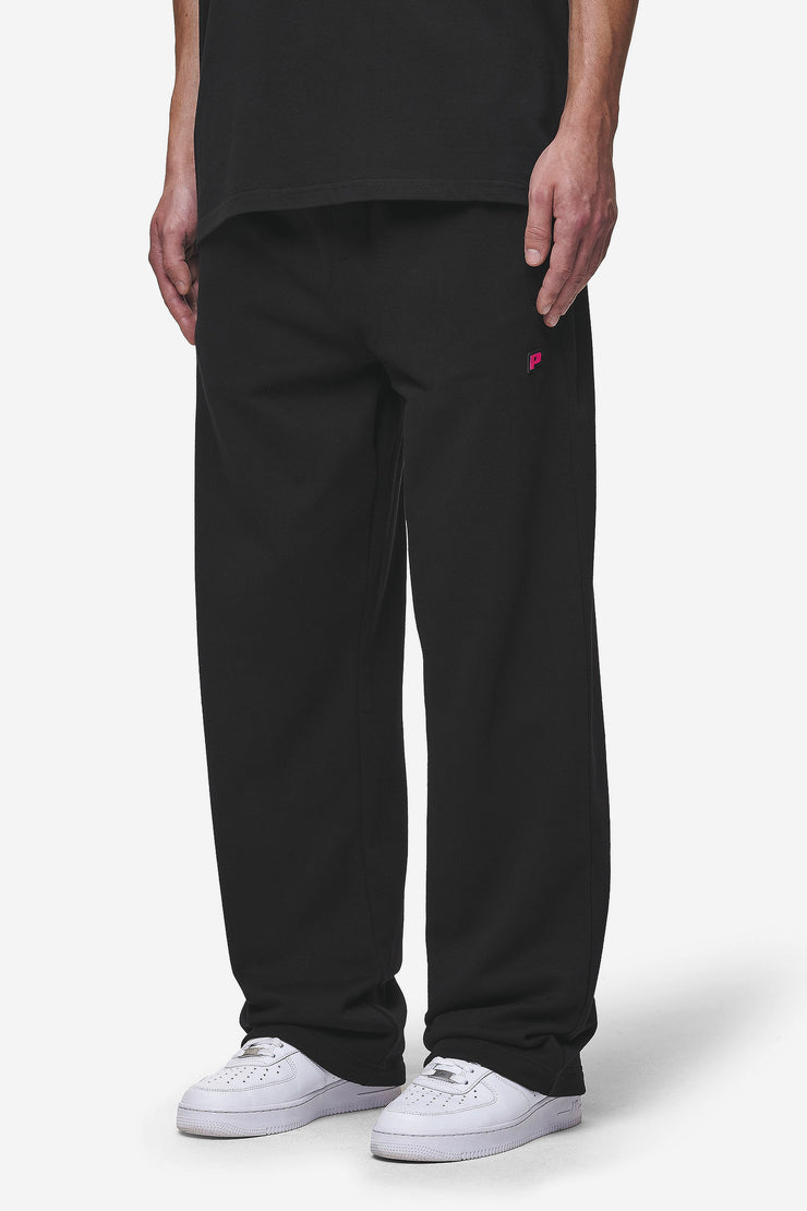 Pegador Leono Loose Sweat Pants Washed Black Virtual Pink Gum