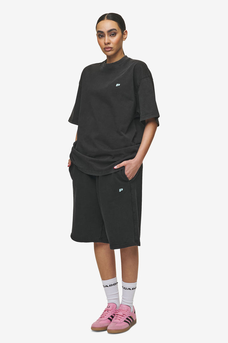 Pegador Leono Overknee Heavy Sweat Shorts Vintage Black Gum