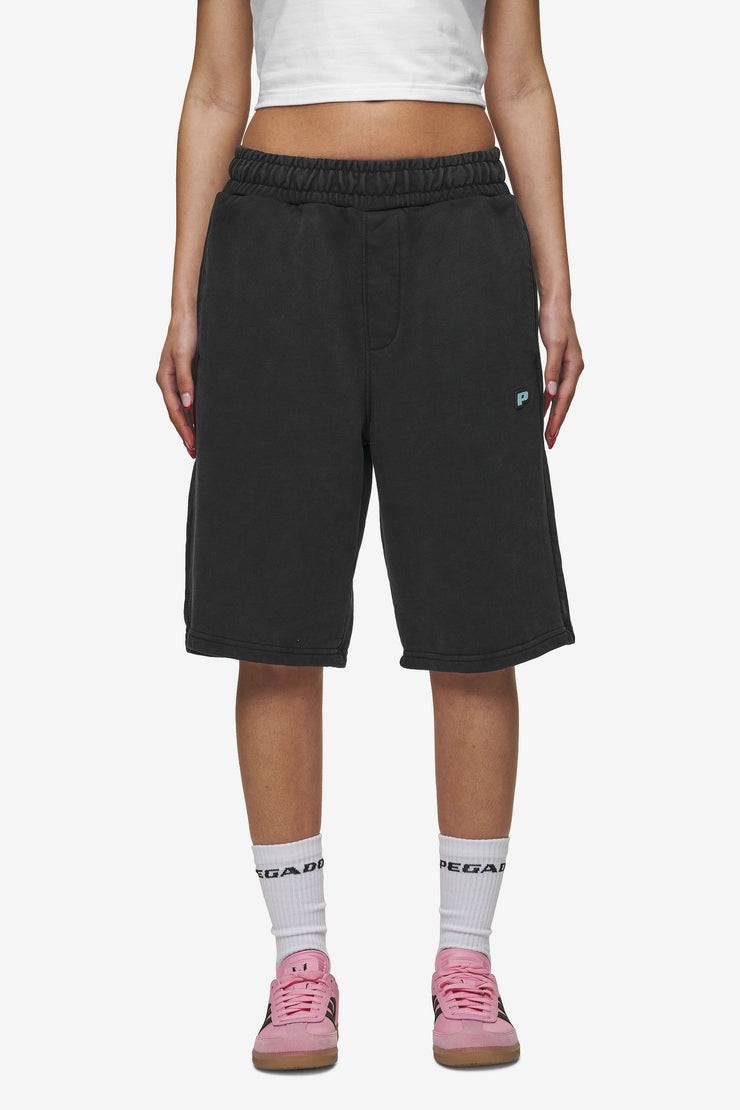 Pegador Leono Overknee Heavy Sweat Shorts Vintage Black Gum
