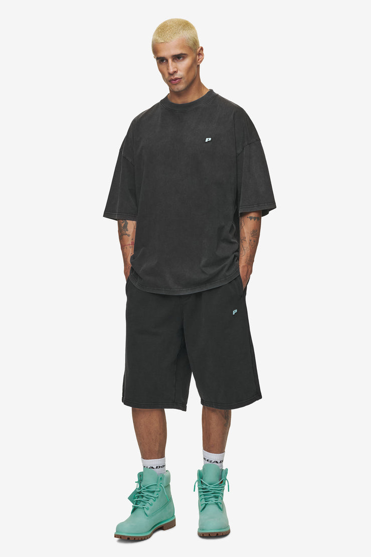 Pegador Leono Overknee Heavy Sweat Shorts Vintage Black Gum