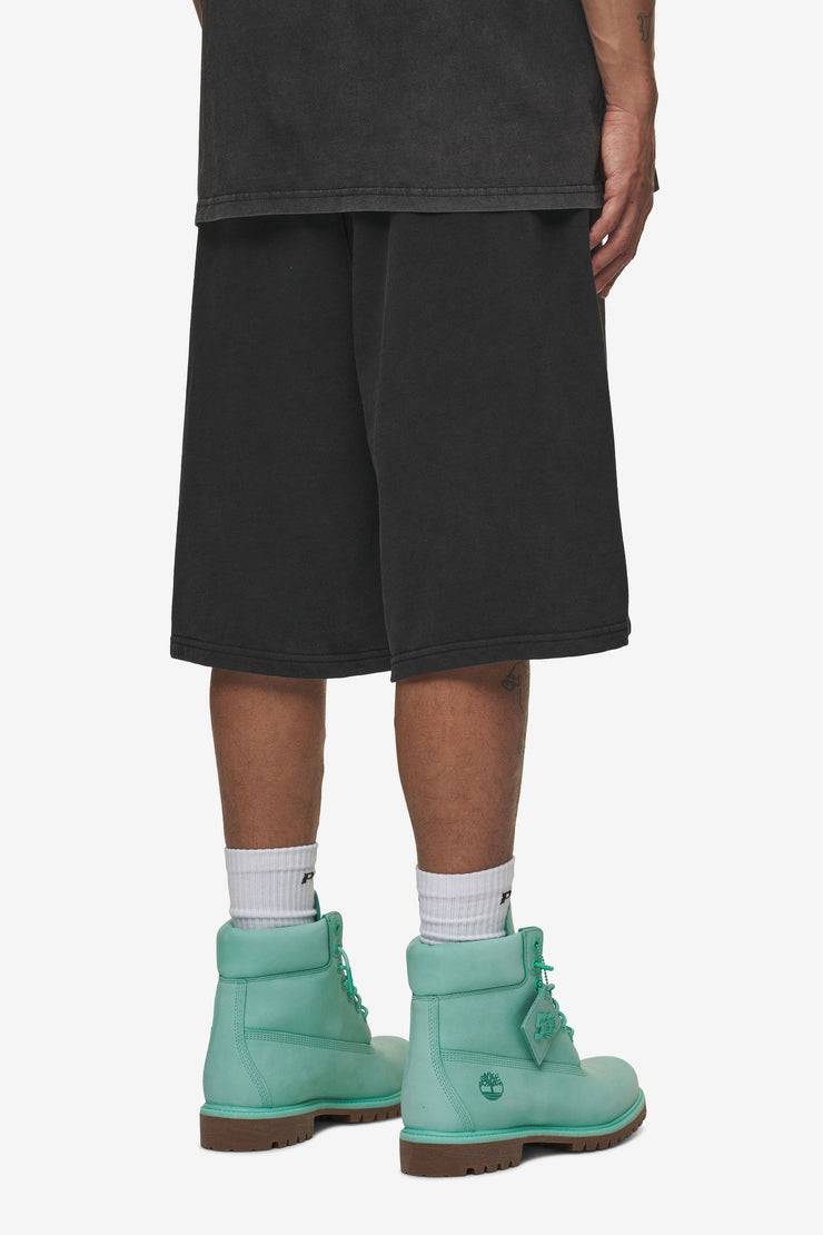 Pegador Leono Overknee Heavy Sweat Shorts Vintage Black Gum