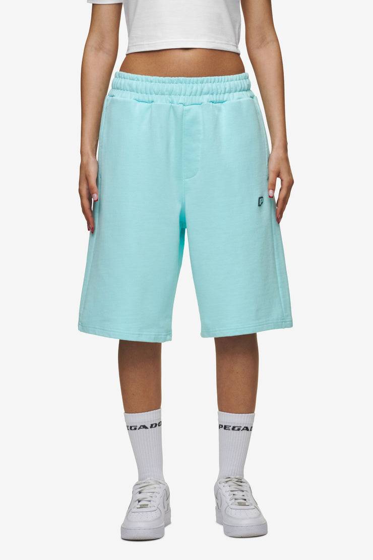 Pegador Leono Overknee Heavy Sweat Shorts Washed Sky Blue Gum