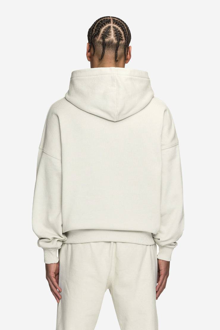 Pegador Logo Boxy Hoodie Washed Salty Cream Black Gum