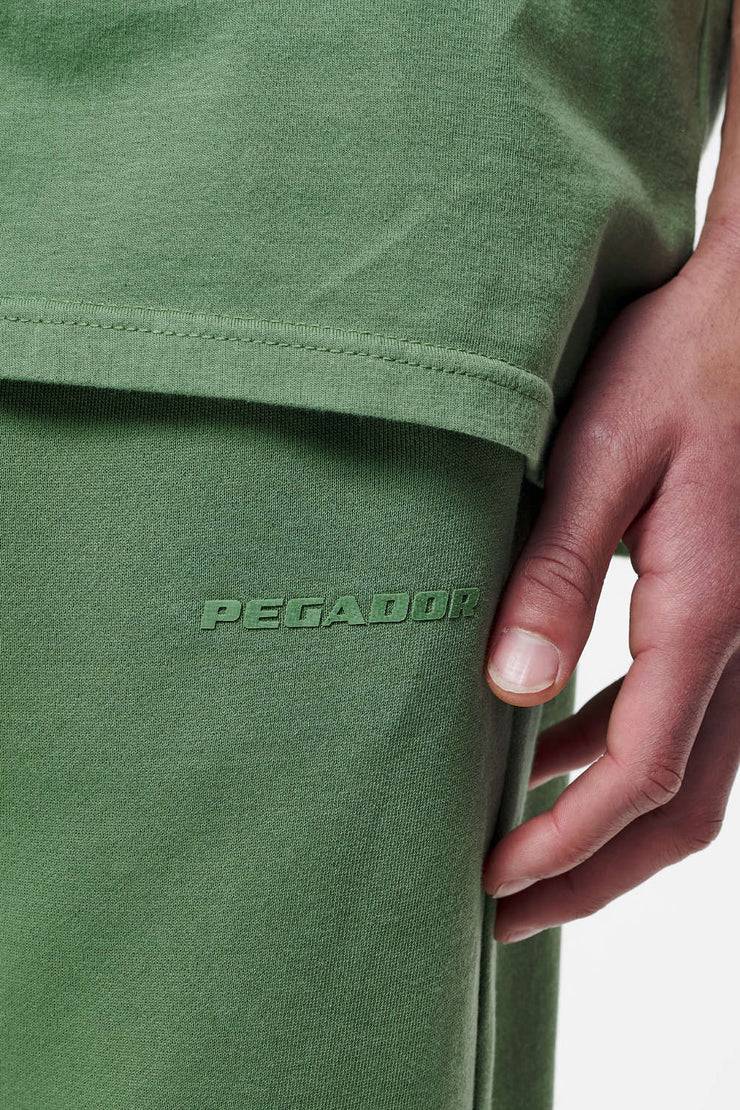Pegador Logo Heavy Sweat Jogger Vintage Washed Cypress Green Gum