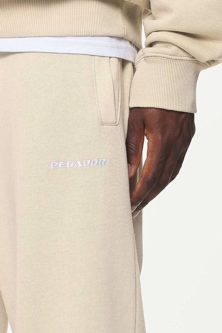 Pegador Logo Heavy Sweat Jogger Vintage Washed Kingdom Beige