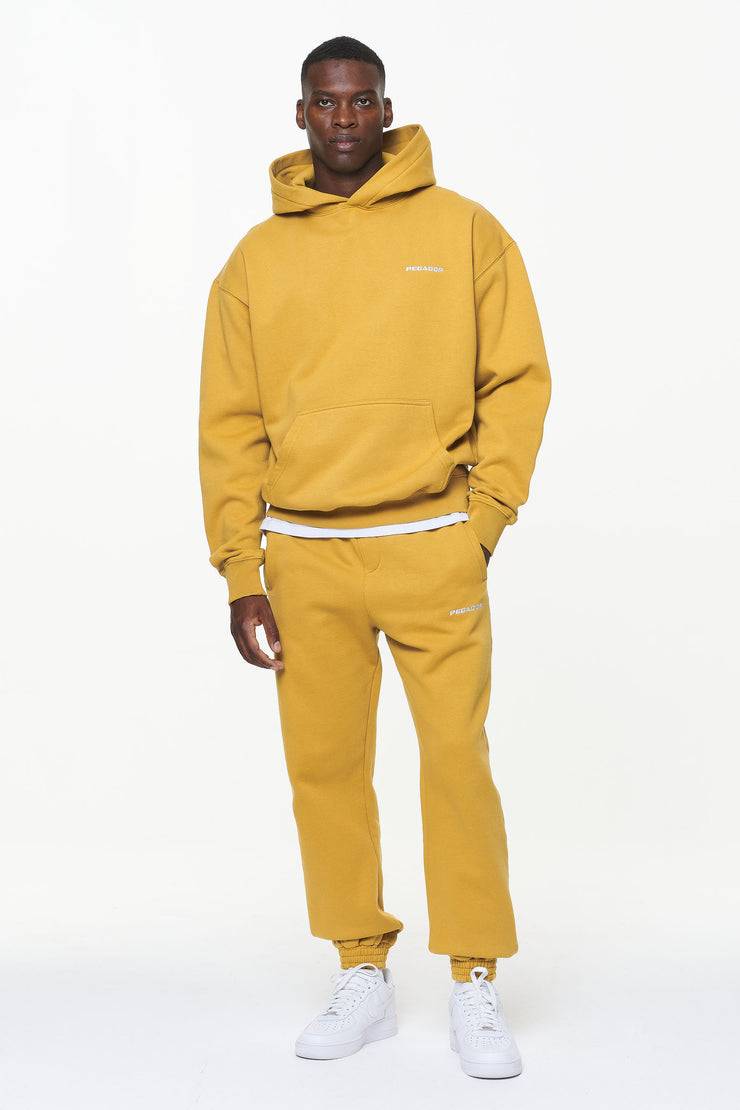 Pegador Logo Heavy Sweat Jogger Vintage Washed Mustard