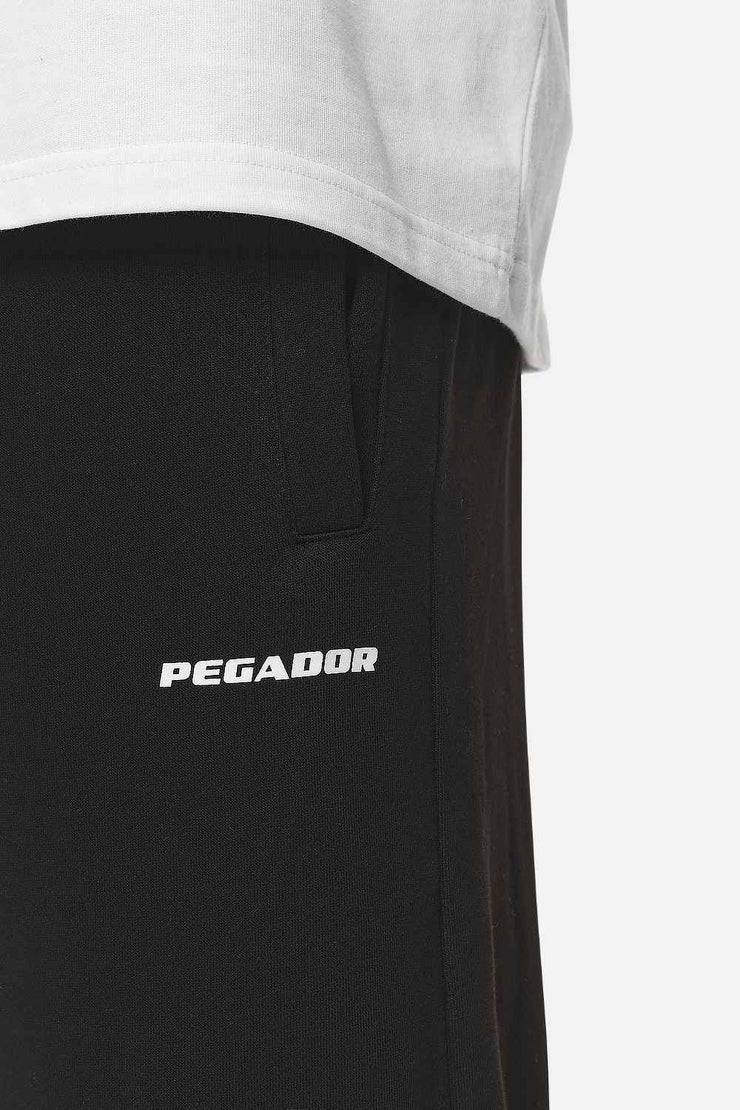Pegador Logo Heavy Sweat Jogger Washed Black White Gum