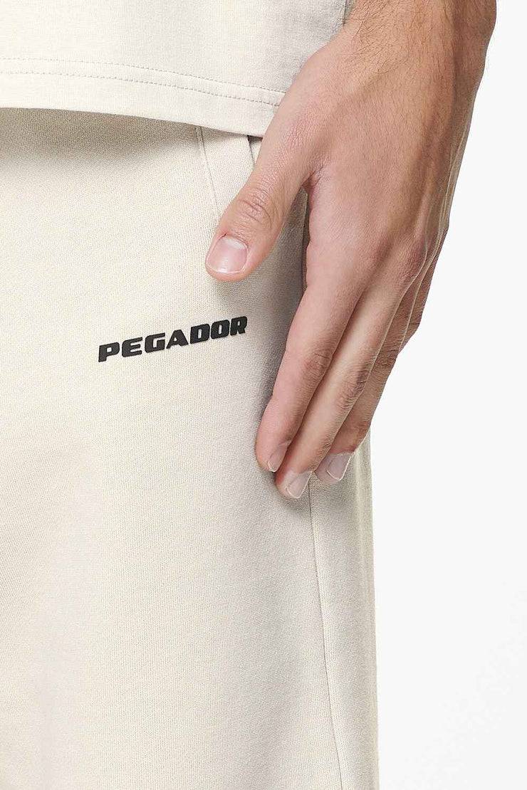 Pegador Logo Heavy Sweat Jogger Washed Dust Cream Gum