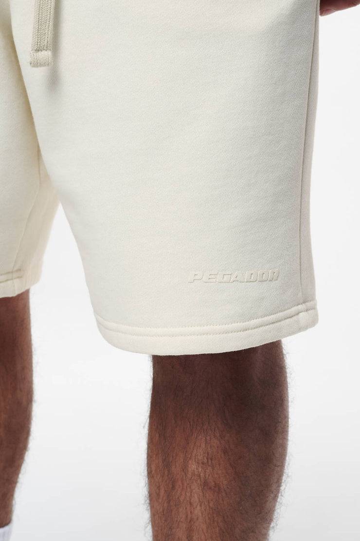 Pegador Logo Heavy Sweat Shorts Vintage Washed Unbleached Gum