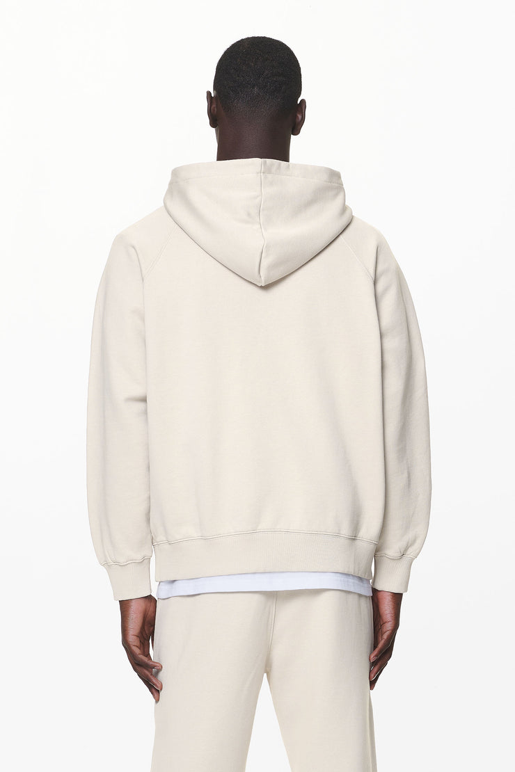 Pegador Logo Oversized Halfzip Hoodie Washed Dust Cream Gum