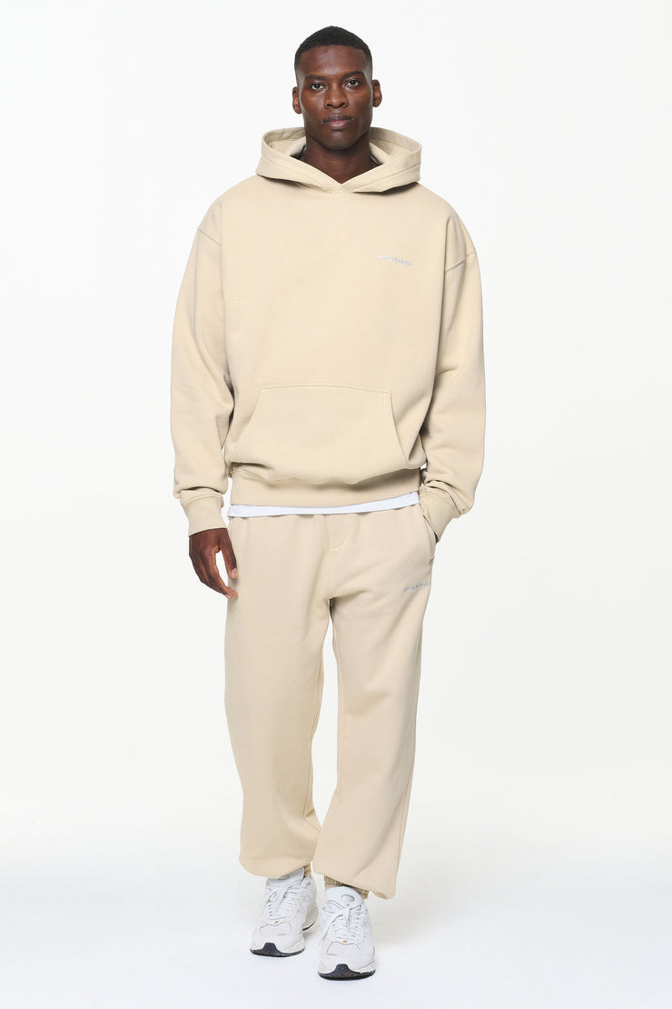 Pegador Logo Oversized Hoodie Vintage Washed Kingdom Beige