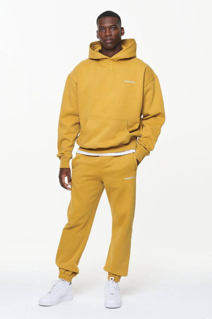 Pegador Logo Oversized Hoodie Vintage Washed Mustard