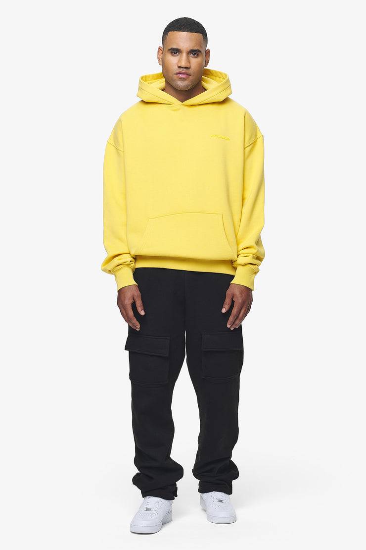 Pegador Logo Oversized Hoodie Vintage Washed Solar Yellow Gum