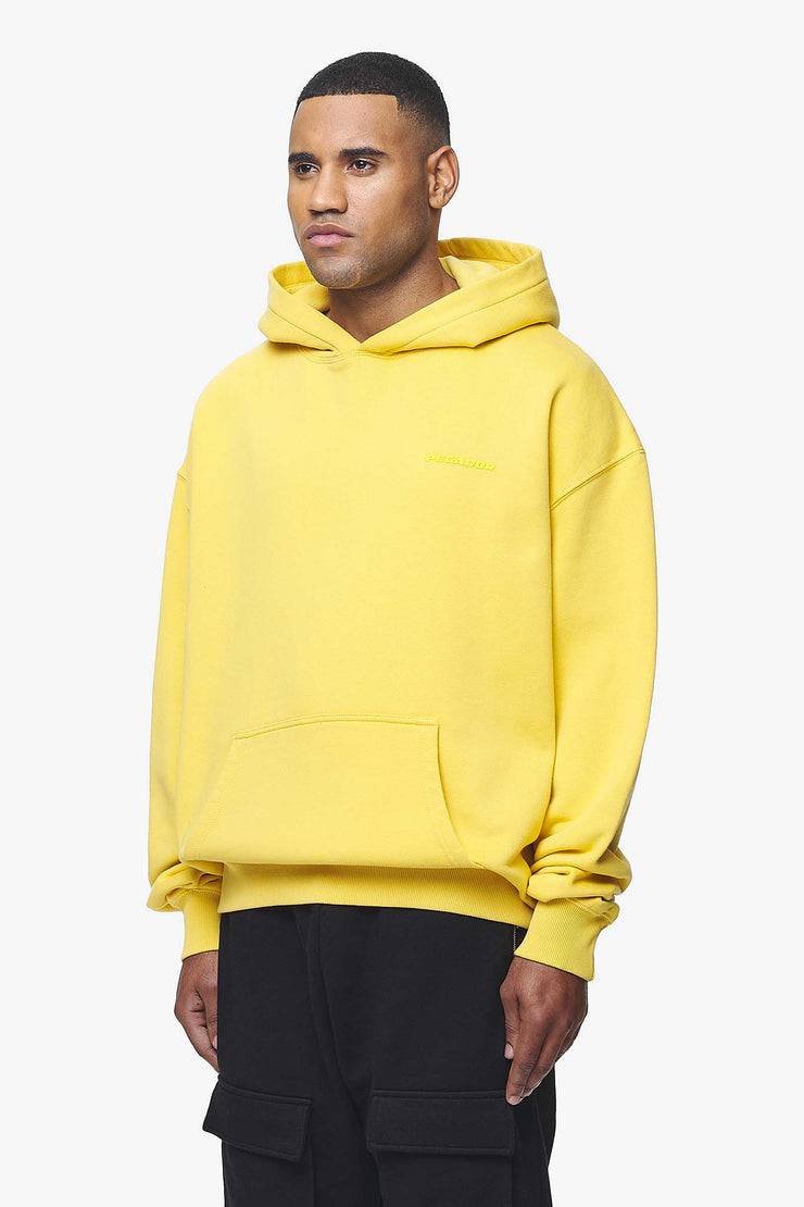 Pegador Logo Oversized Hoodie Vintage Washed Solar Yellow Gum