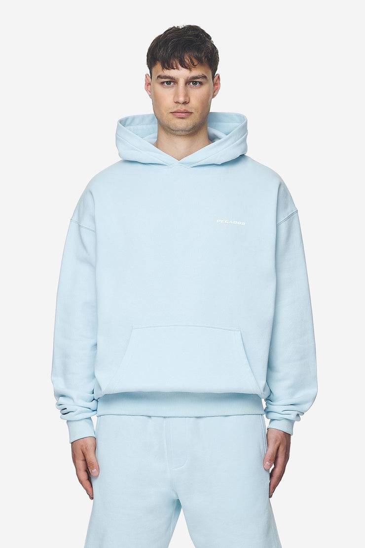 Pegador Logo Oversized Hoodie Washed Baby Blue White Gum