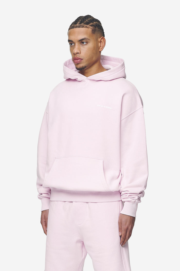 Pegador Logo Oversized Hoodie Washed Bubblegum White Gum